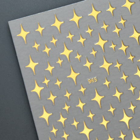 Nails stickers Stars Gold