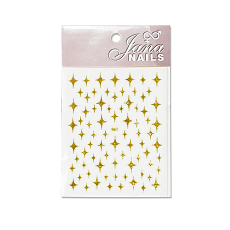 Nails Stickers Stars Holo Gold